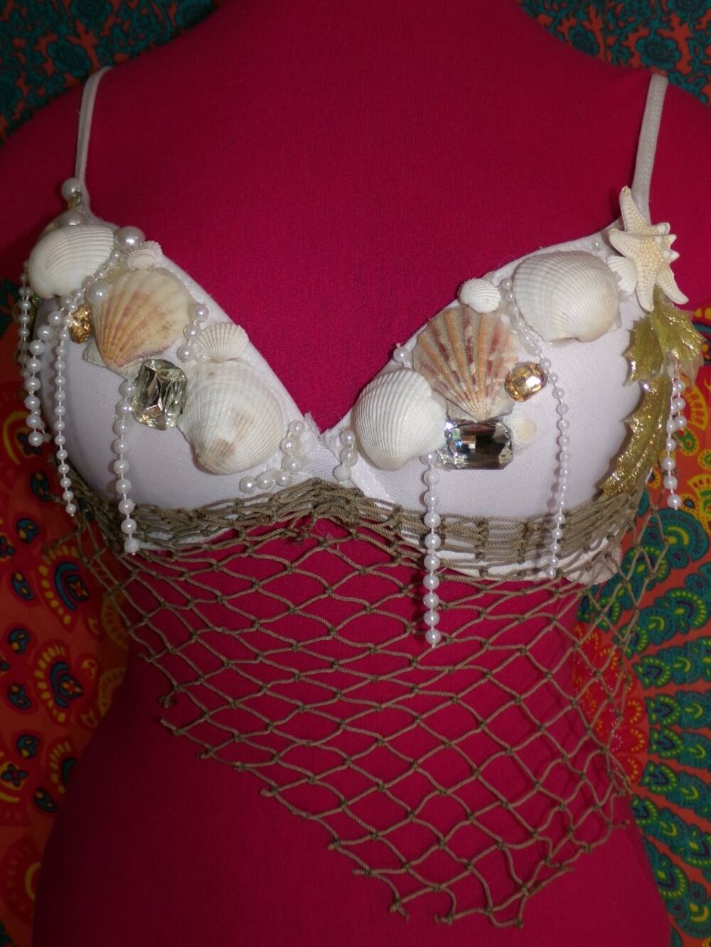 Handmade Mermaid Bra Sz 38C